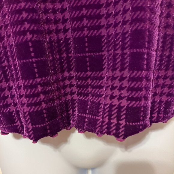 NWOT Nine West beautiful purple velvety short sleeve top size XS - Picture 4 of 5